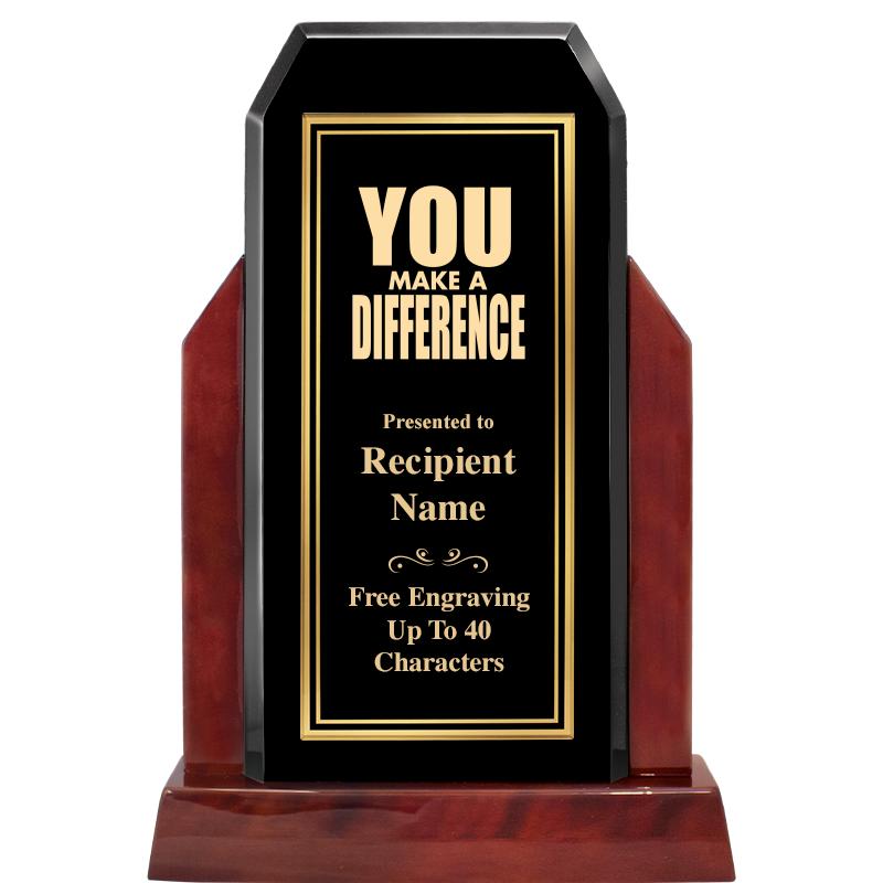 16.5" CHAMP GLOSSED WOOD AWARD