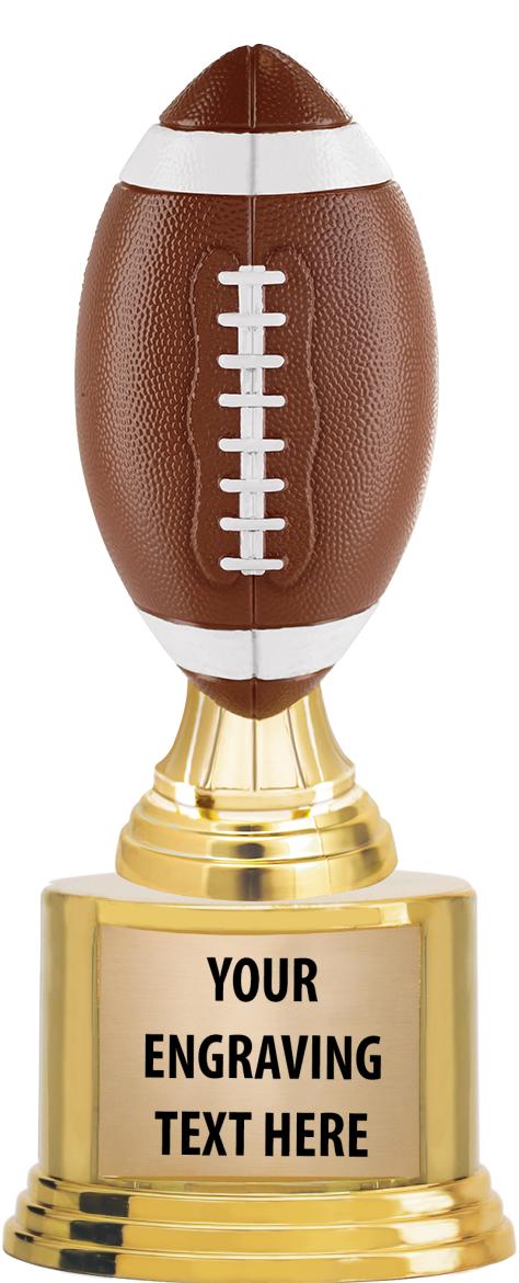 7" TROPHY ON ROUND GOLD BASE