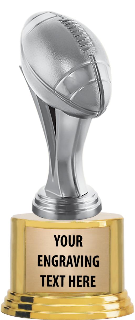 7" TROPHY ON ROUND GOLD BASE