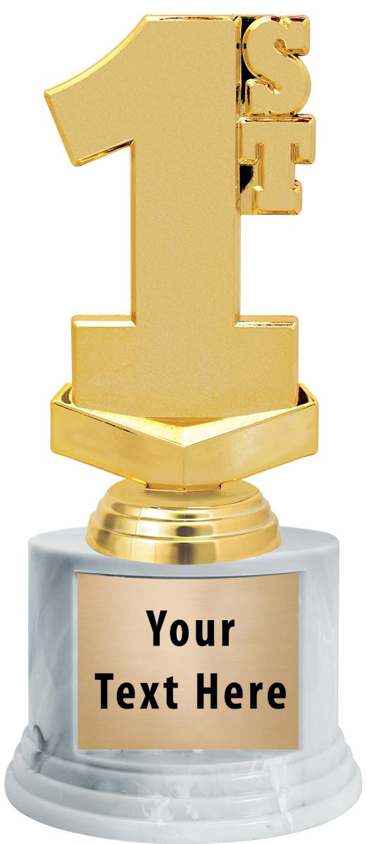 7"TRPHY ROUND MARBLE FINISH BS