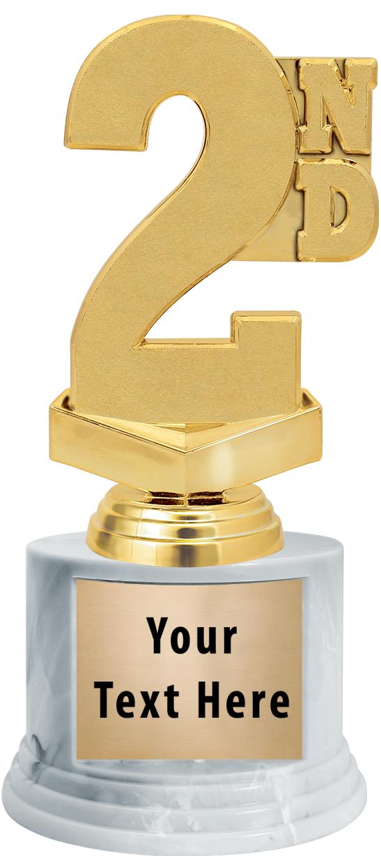 7"TRPHY ROUND MARBLE FINISH BS