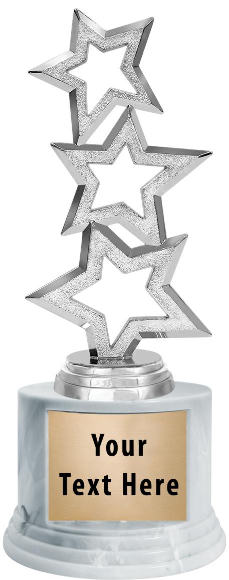 7"TRPHY ROUND MARBLE FINISH BS