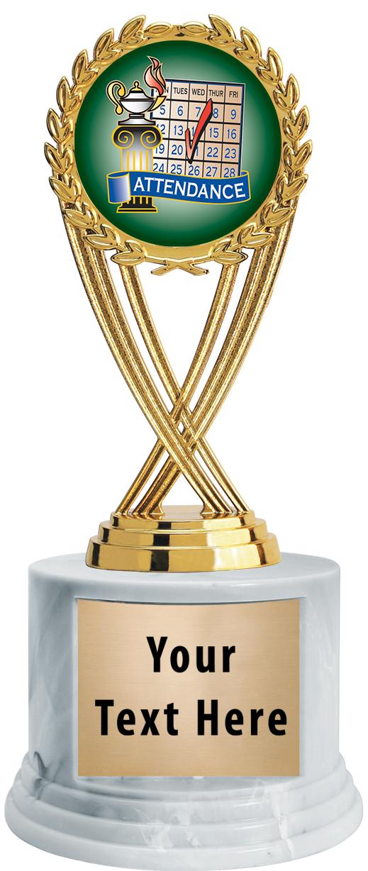 7"TRPHY ROUND MARBLE FINISH BS