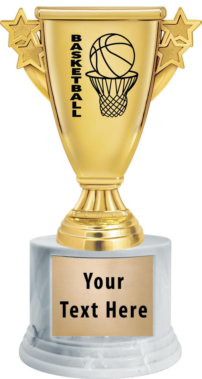 7"TRPHY ROUND MARBLE FINISH BS