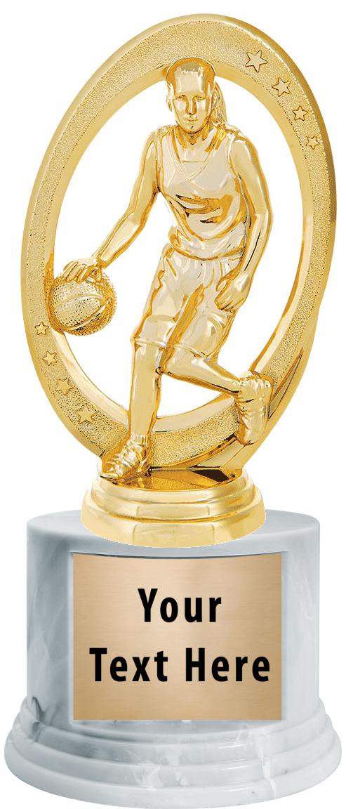 7"TRPHY ROUND MARBLE FINISH BS