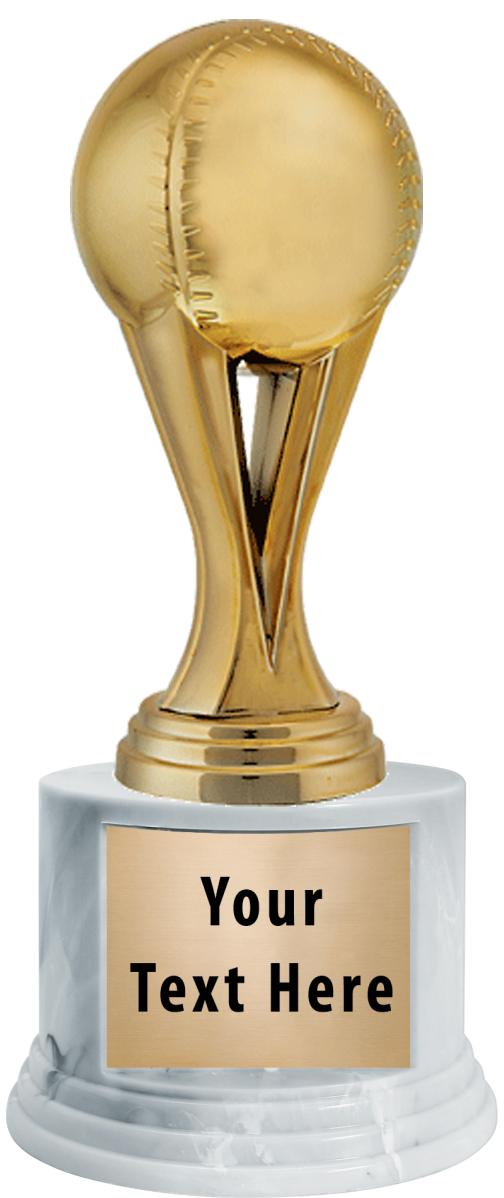 7"TRPHY ROUND MARBLE FINISH BS