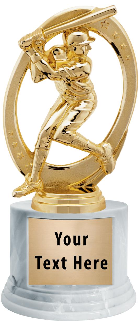 7"TRPHY ROUND MARBLE FINISH BS