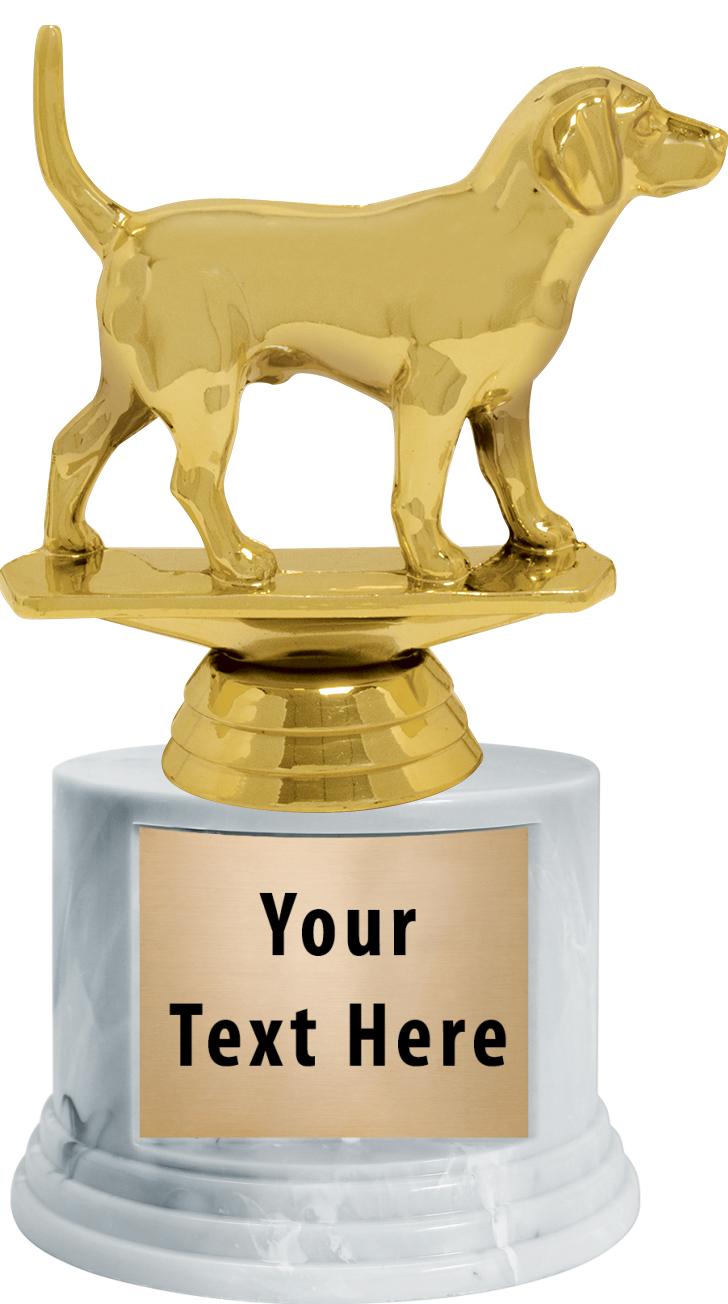 7"TRPHY ROUND MARBLE FINISH BS