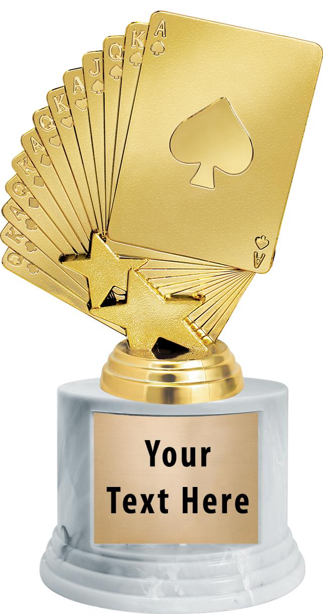 7"TRPHY ROUND MARBLE FINISH BS