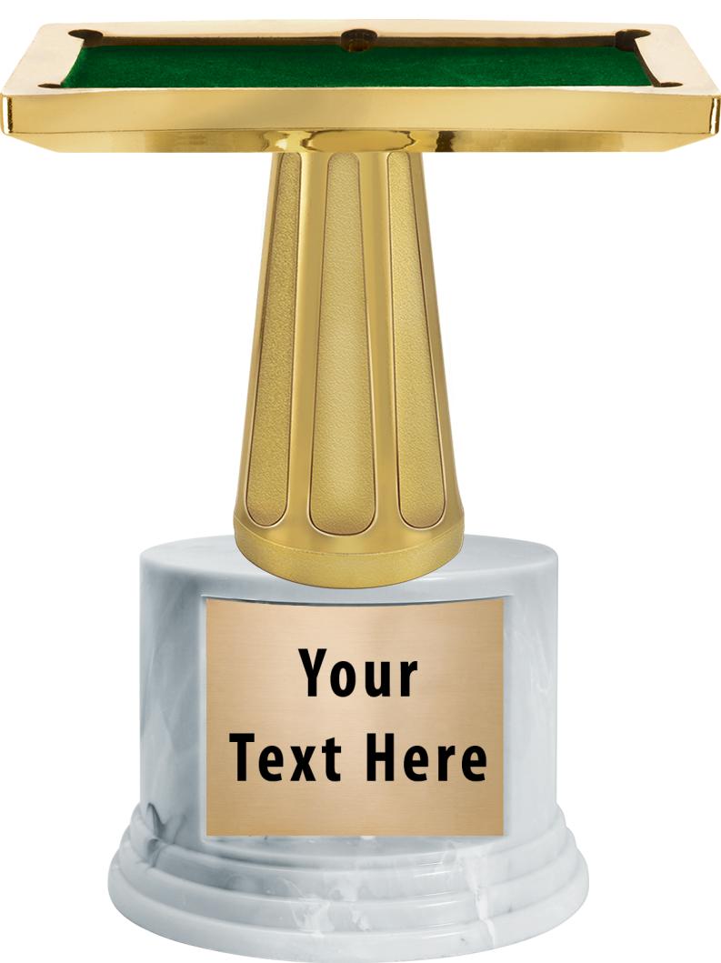 7"TRPHY ROUND MARBLE FINISH BS