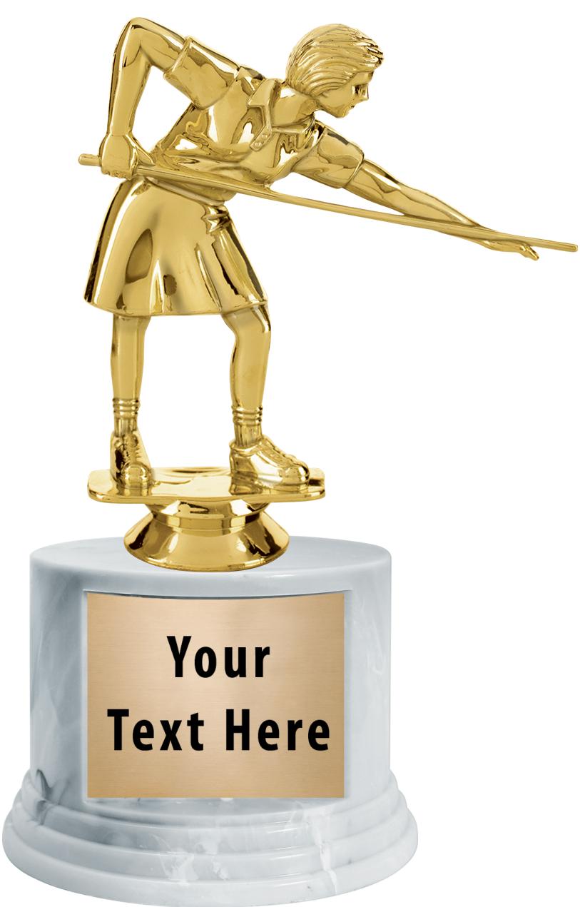 7"TRPHY ROUND MARBLE FINISH BS