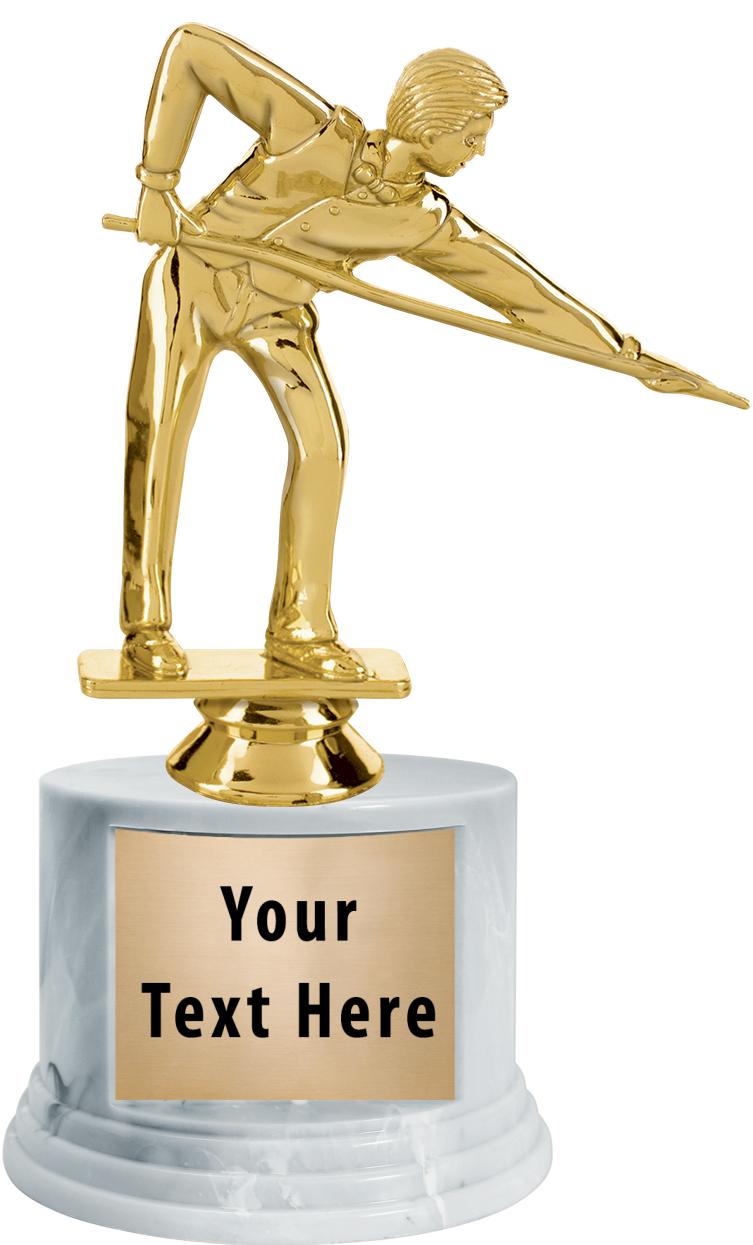 7"TRPHY ROUND MARBLE FINISH BS