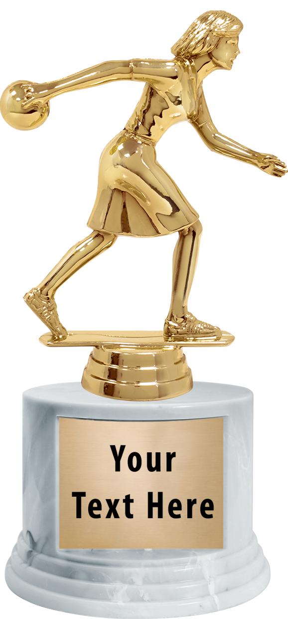 7"TRPHY ROUND MARBLE FINISH BS