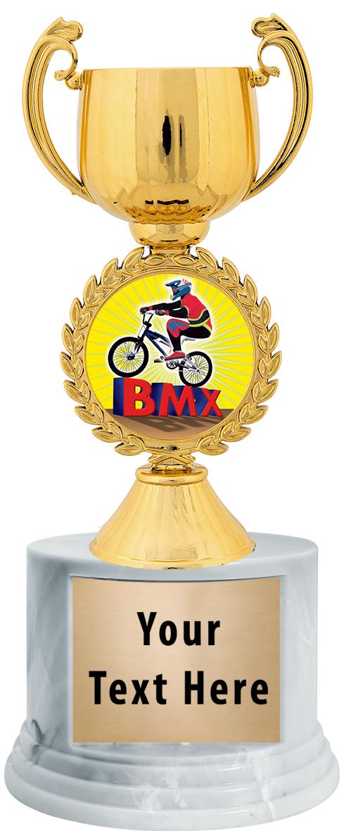 7"TRPHY ROUND MARBLE FINISH BS