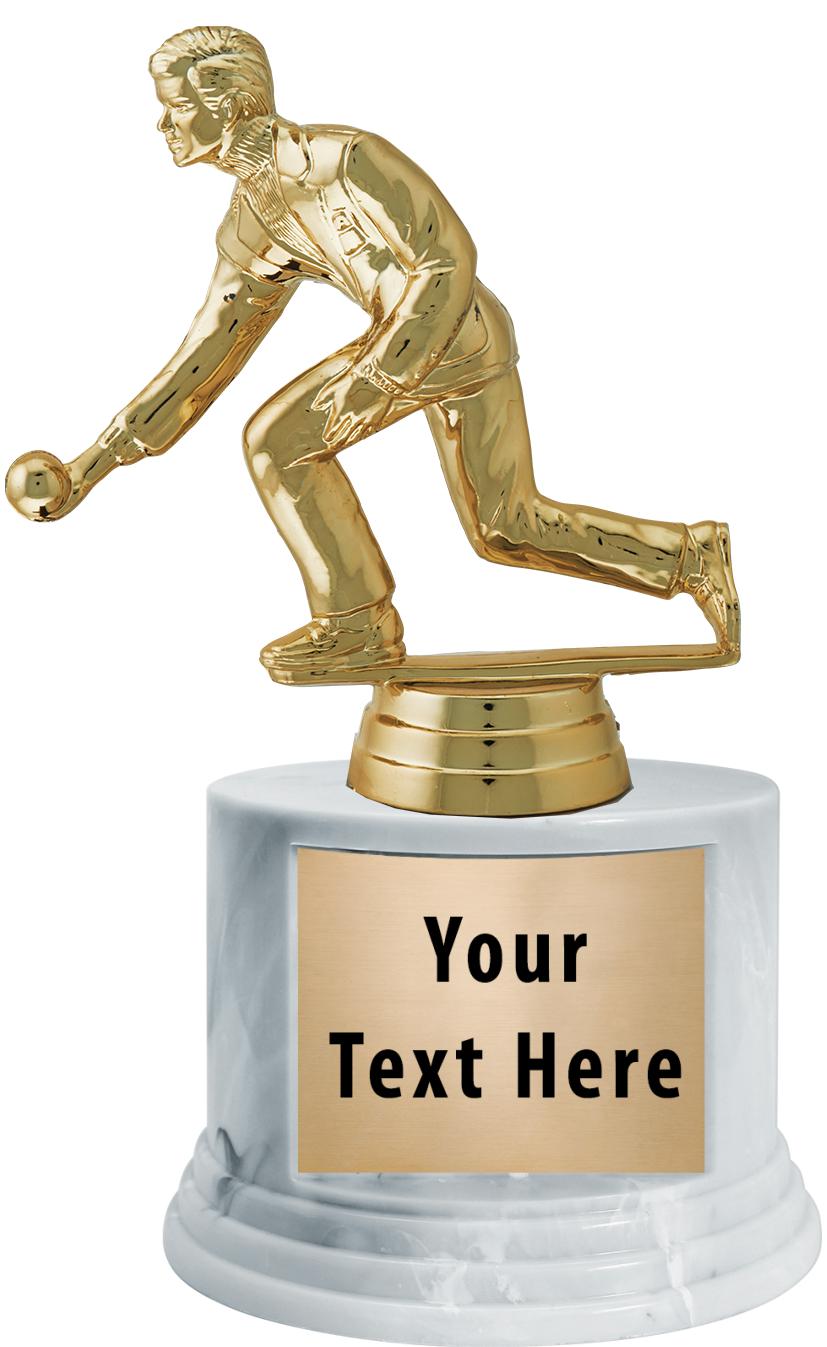 7"TRPHY ROUND MARBLE FINISH BS