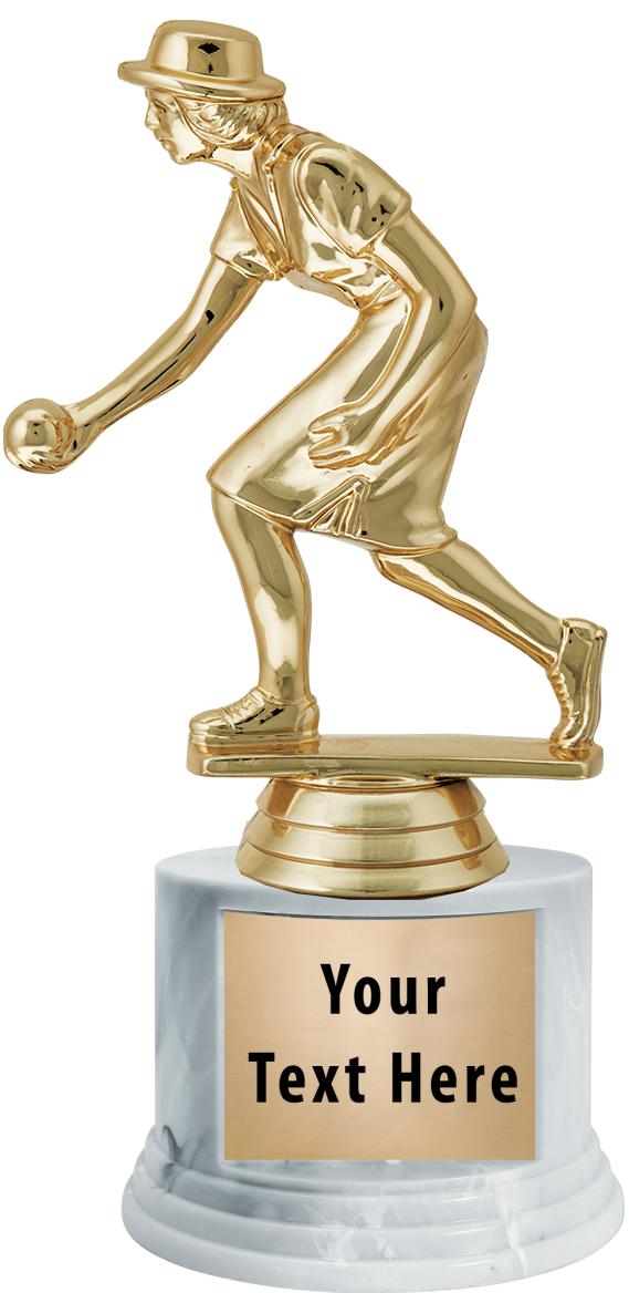 7"TRPHY ROUND MARBLE FINISH BS