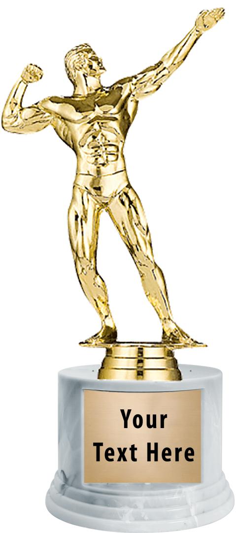 7"TRPHY ROUND MARBLE FINISH BS