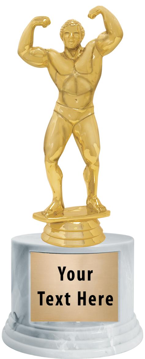 7"TRPHY ROUND MARBLE FINISH BS