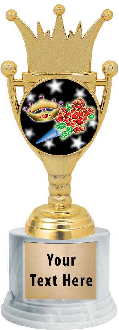 7"TRPHY ROUND MARBLE FINISH BS