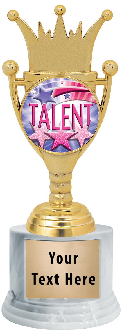 7"TRPHY ROUND MARBLE FINISH BS