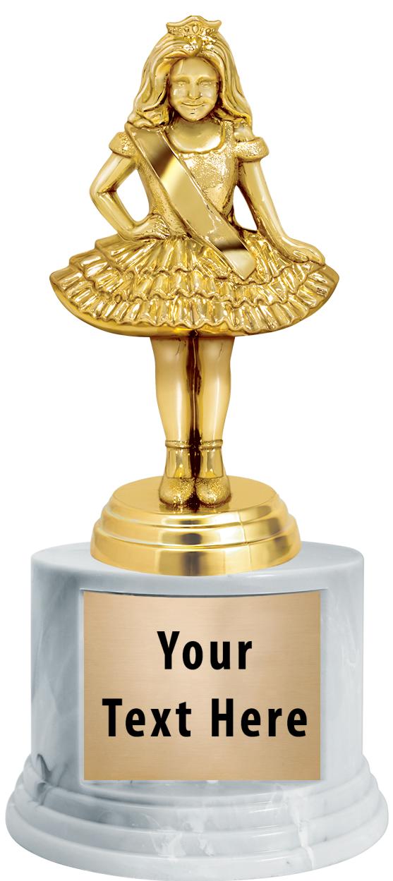 7"TRPHY ROUND MARBLE FINISH BS