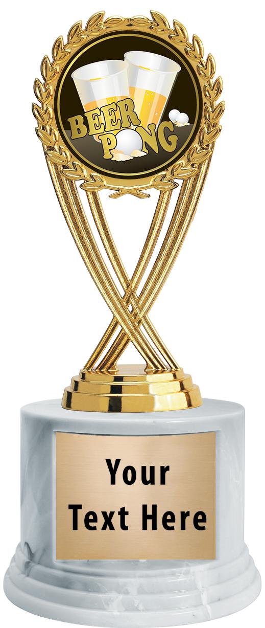 7"TRPHY ROUND MARBLE FINISH BS