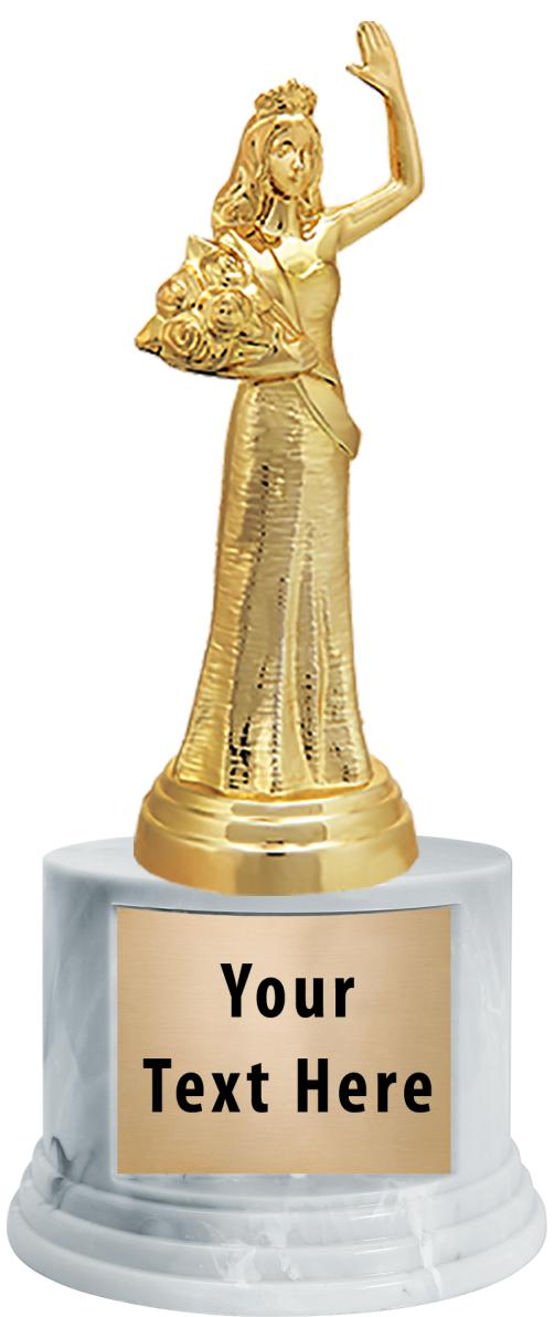 7"TRPHY ROUND MARBLE FINISH BS