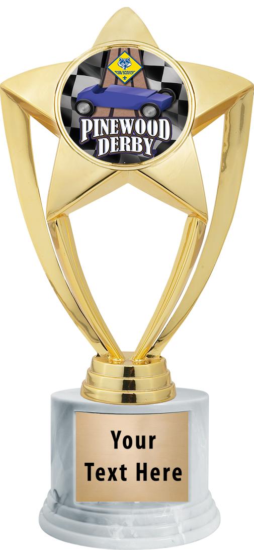 7"TRPHY ROUND MARBLE FINISH BS