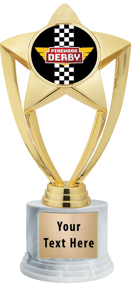 7"TRPHY ROUND MARBLE FINISH BS