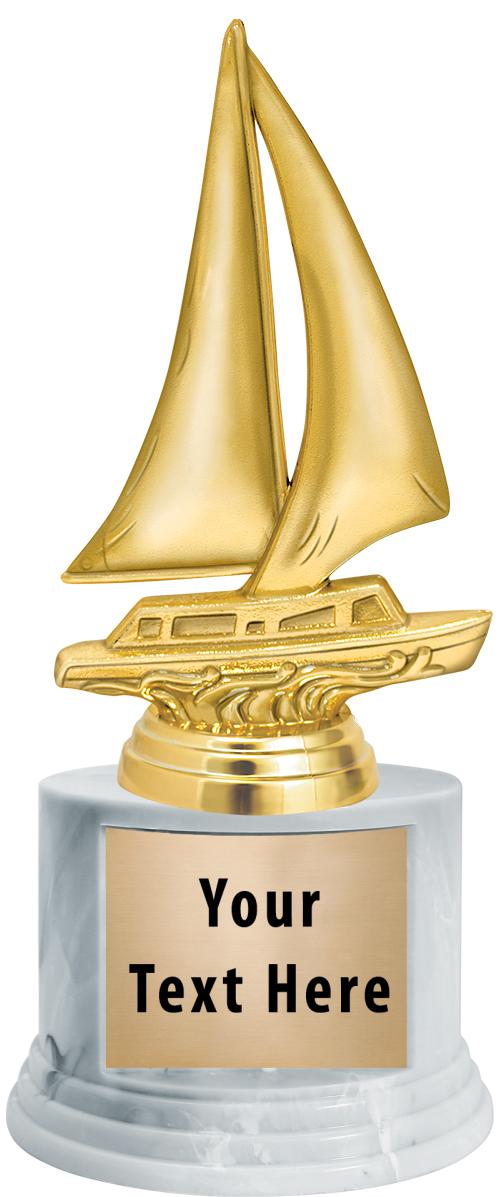 7"TRPHY ROUND MARBLE FINISH BS