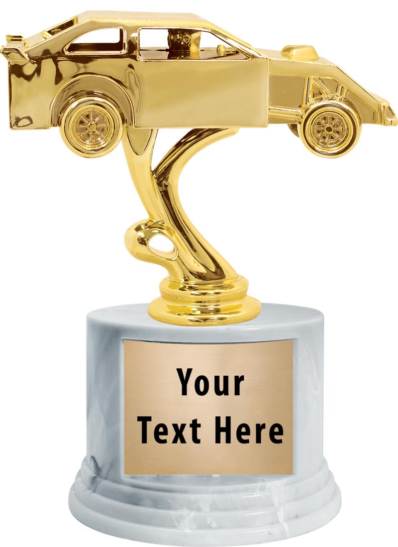 7"TRPHY ROUND MARBLE FINISH BS