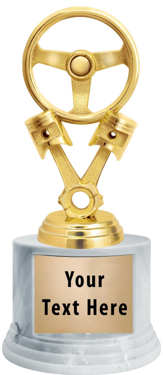 7"TRPHY ROUND MARBLE FINISH BS