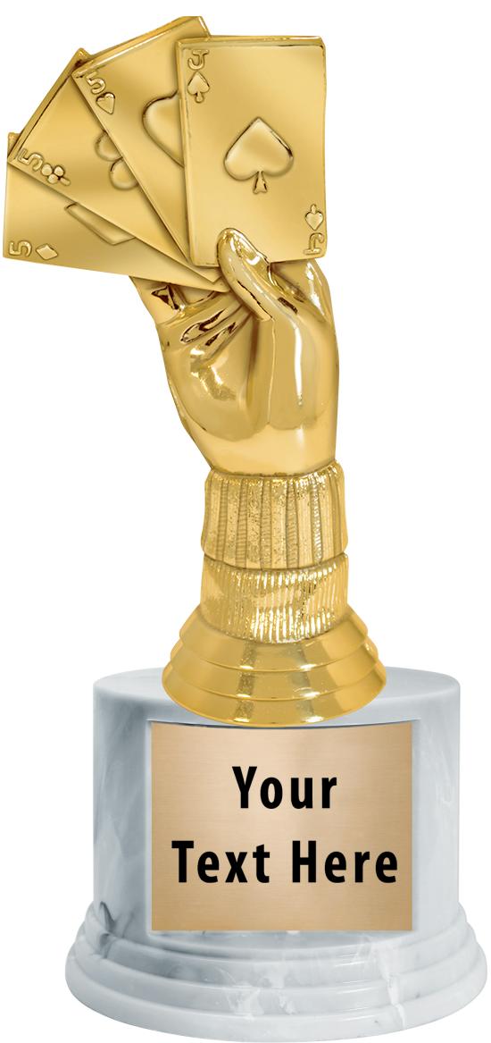 7"TRPHY ROUND MARBLE FINISH BS