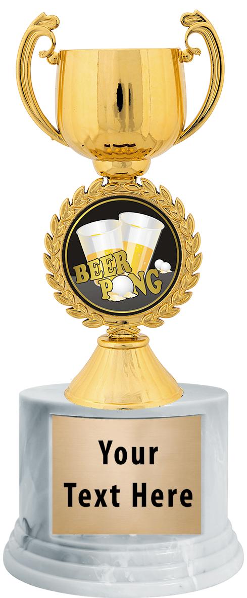 7"TRPHY ROUND MARBLE FINISH BS