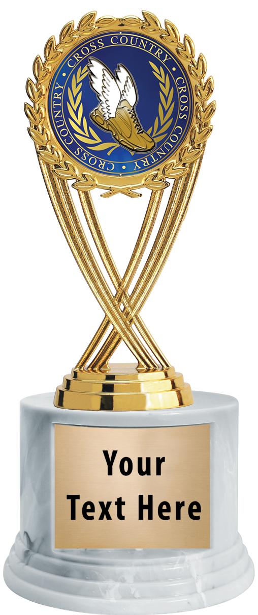 7"TRPHY ROUND MARBLE FINISH BS