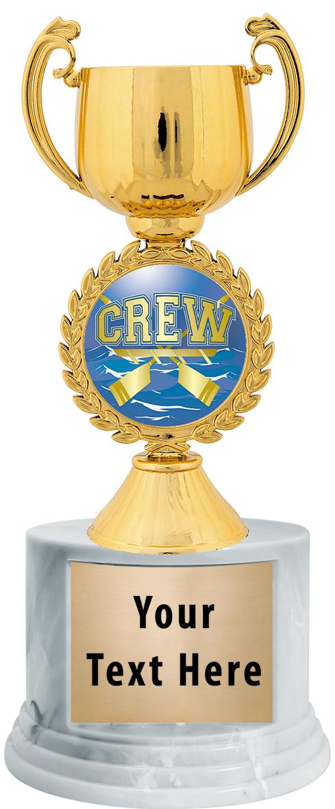 7"TRPHY ROUND MARBLE FINISH BS