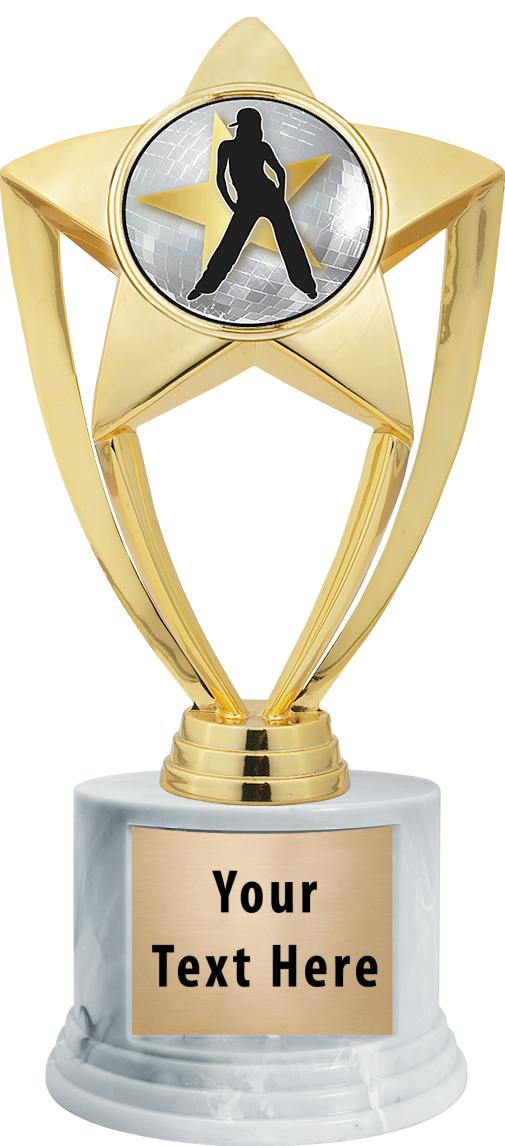 7"TRPHY ROUND MARBLE FINISH BS