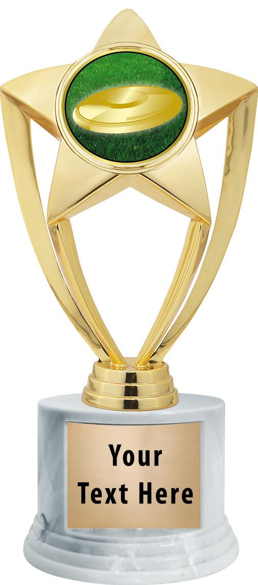 7"TRPHY ROUND MARBLE FINISH BS