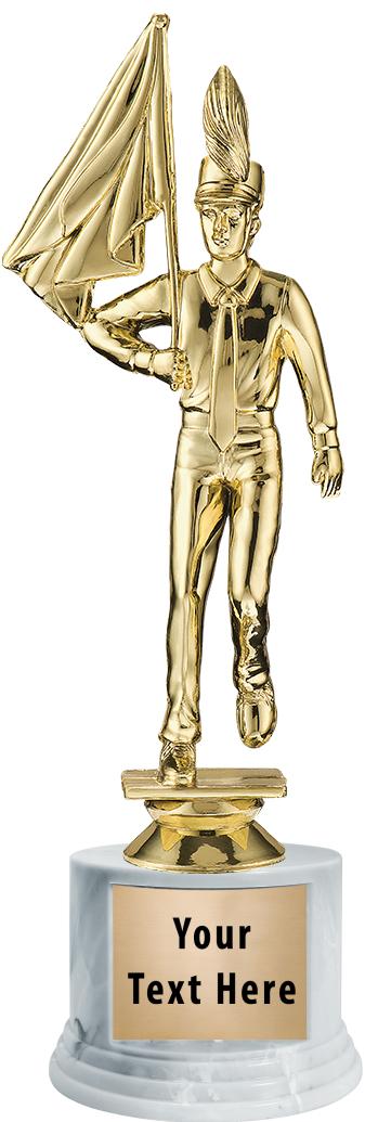 7"TRPHY ROUND MARBLE FINISH BS