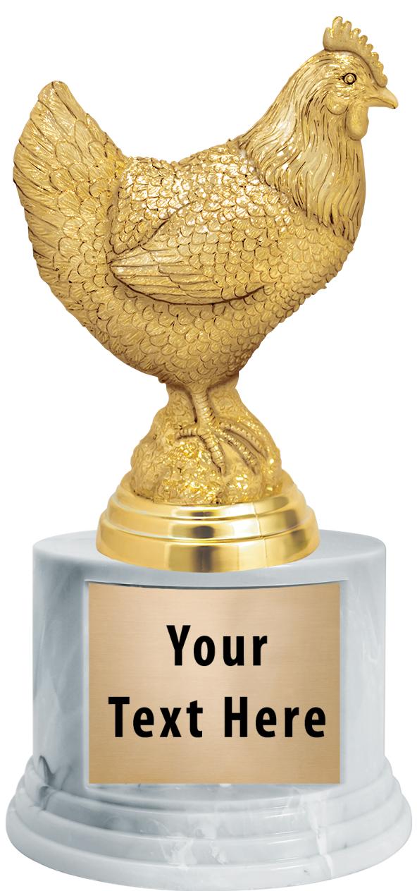 7"TRPHY ROUND MARBLE FINISH BS