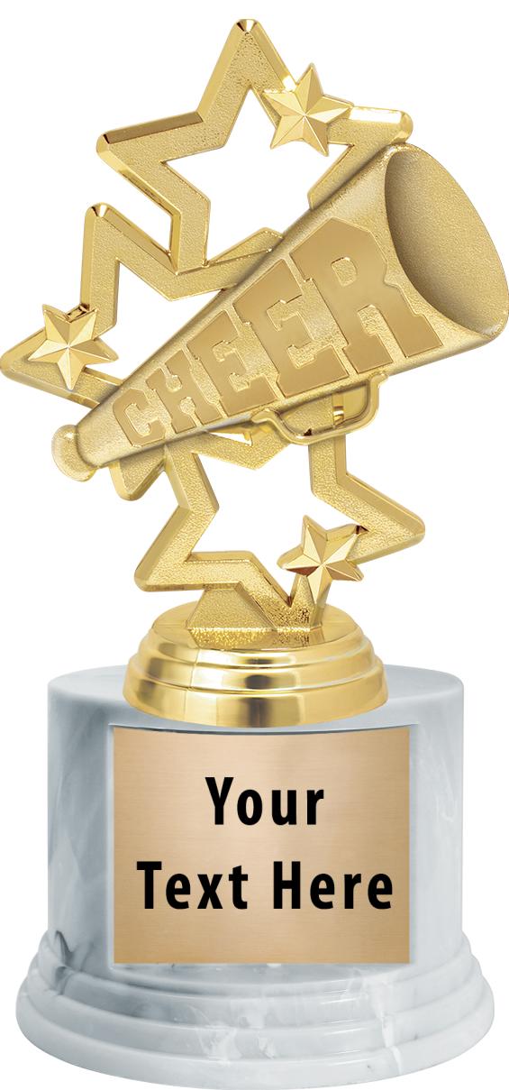 7"TRPHY ROUND MARBLE FINISH BS