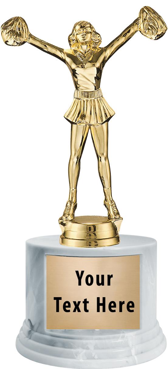 7"TRPHY ROUND MARBLE FINISH BS