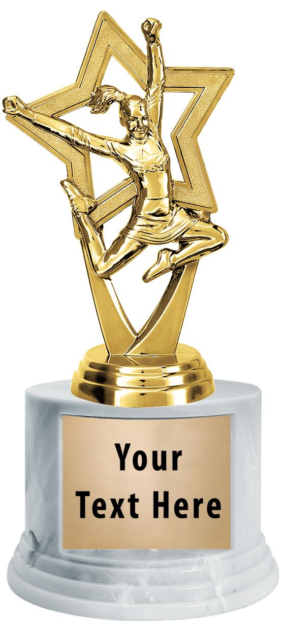 7"TRPHY ROUND MARBLE FINISH BS