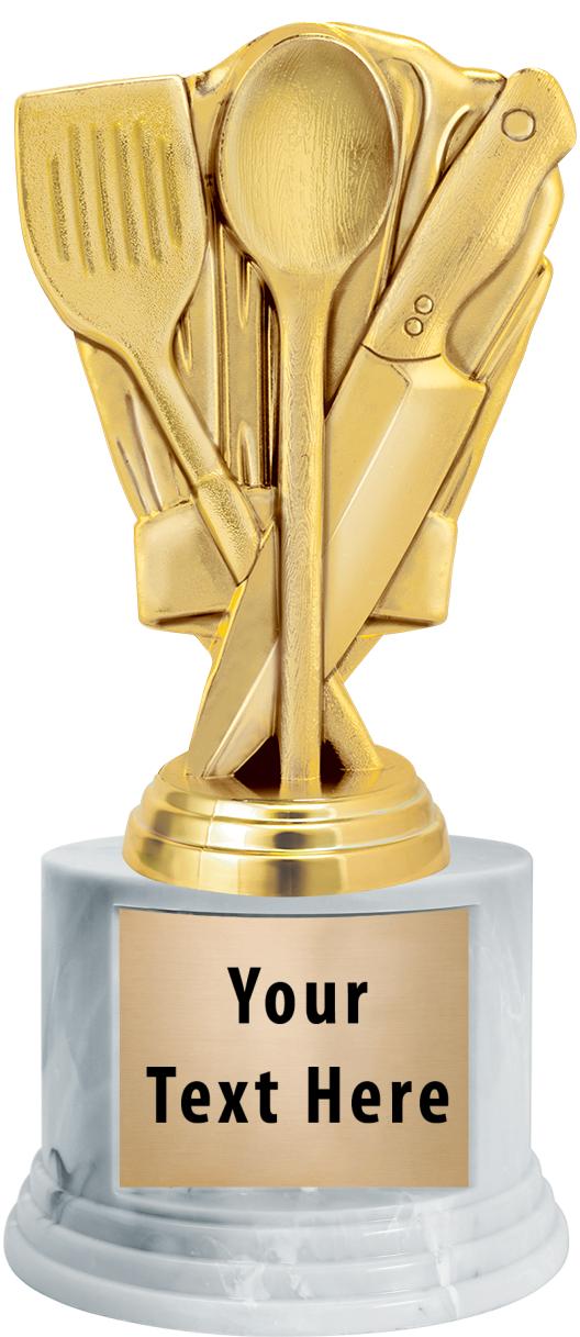 7"TRPHY ROUND MARBLE FINISH BS