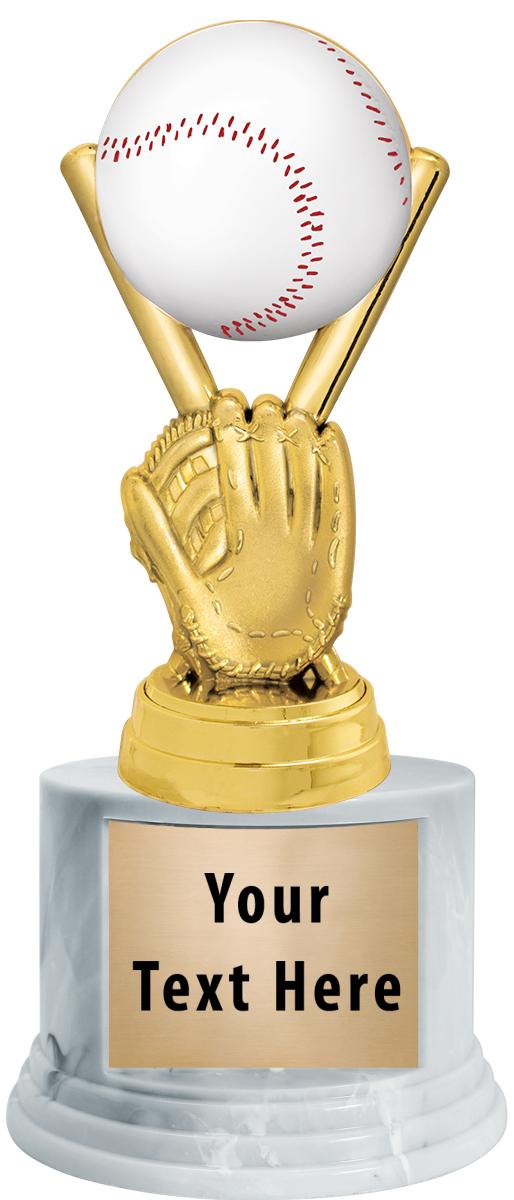 7"TRPHY ROUND MARBLE FINISH BS