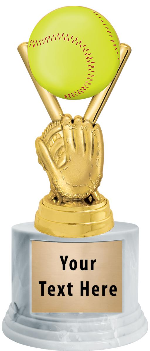 7"TRPHY ROUND MARBLE FINISH BS