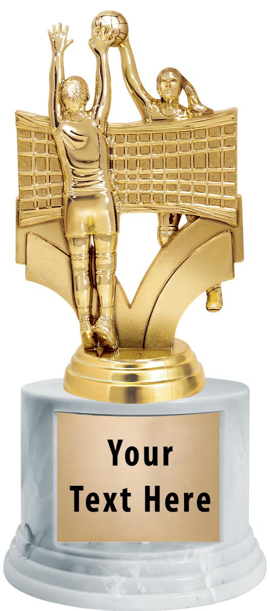 7"TRPHY ROUND MARBLE FINISH BS