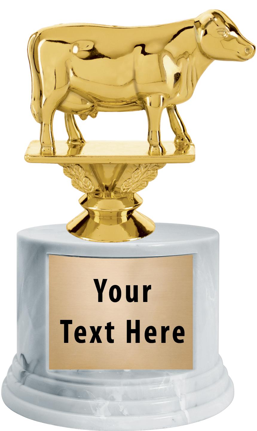 7"TRPHY ROUND MARBLE FINISH BS