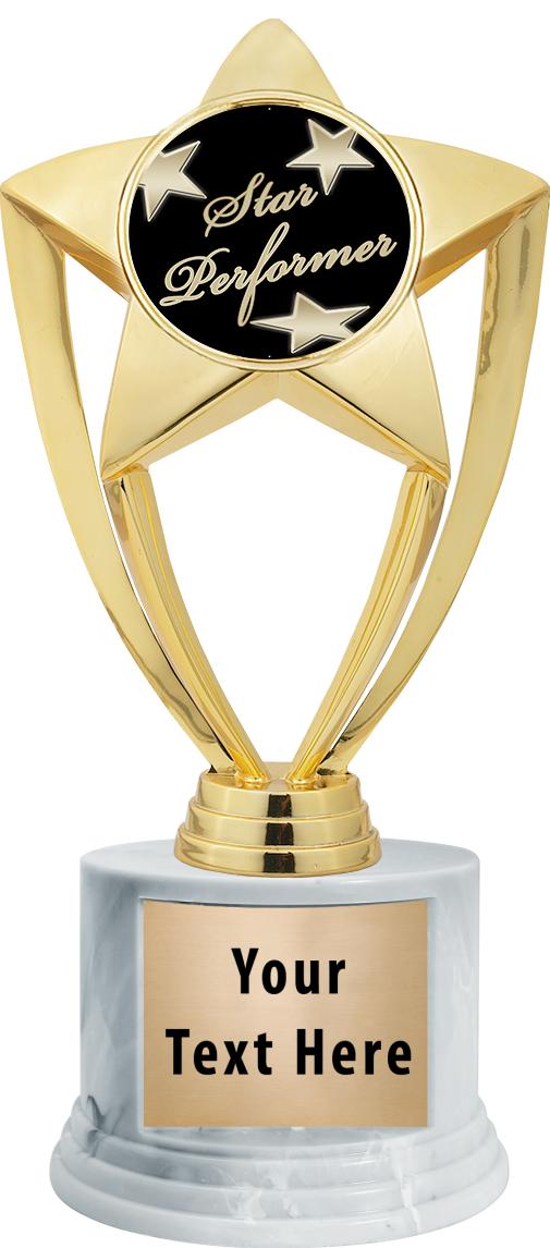 7"TRPHY ROUND MARBLE FINISH BS