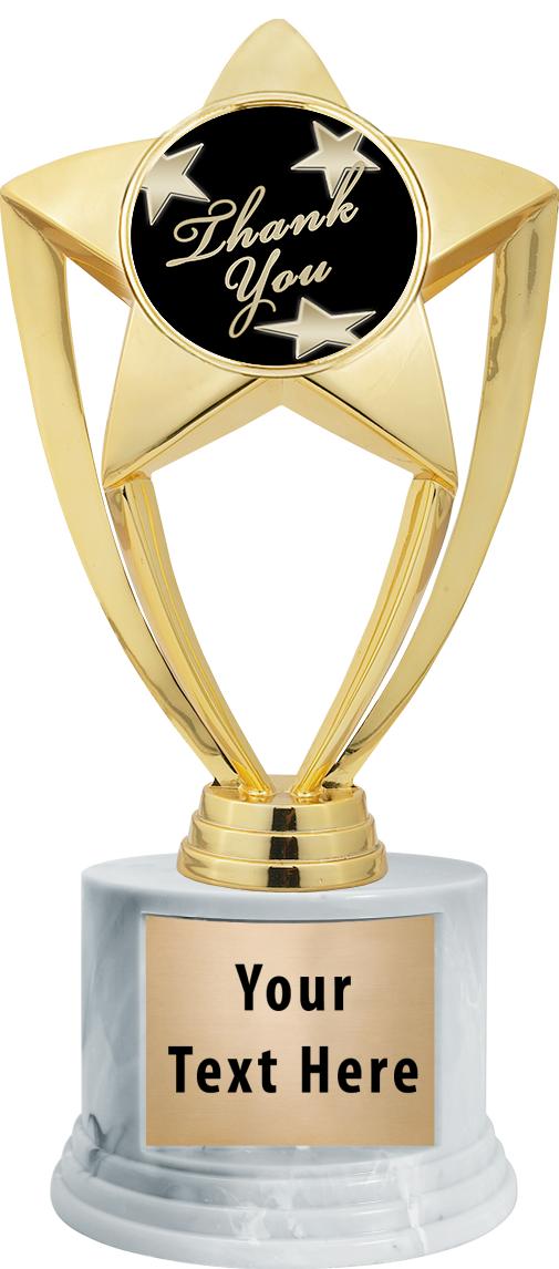 7"TRPHY ROUND MARBLE FINISH BS